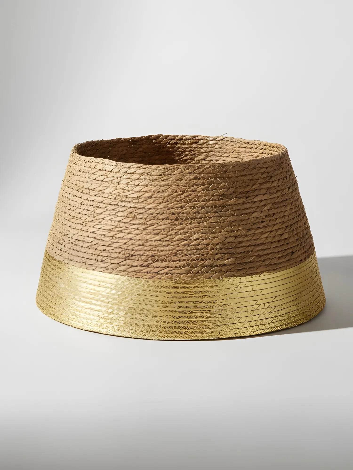 Weihnachtsbaumschürze - Seegras, Gold