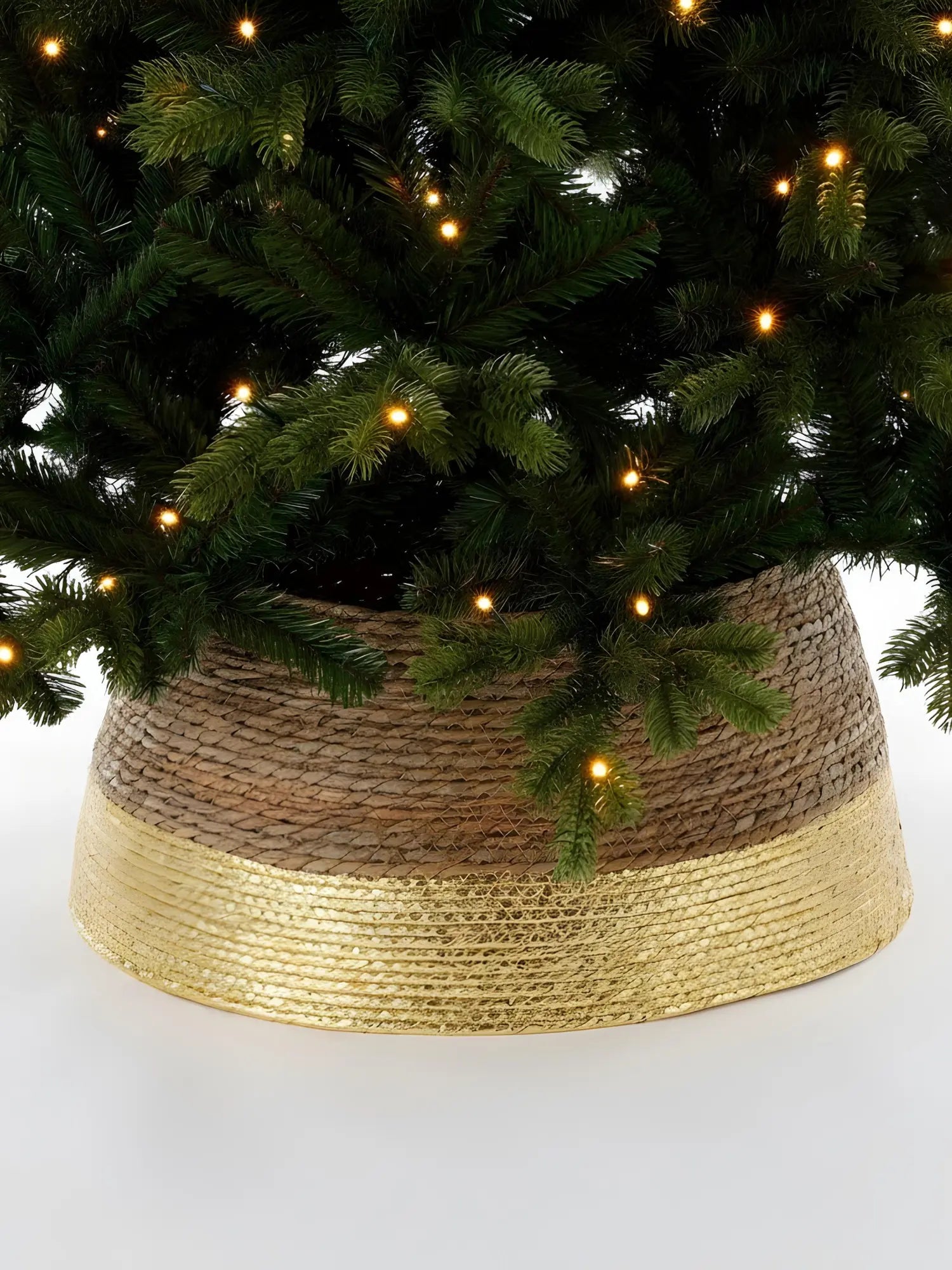 Weihnachtsbaumschürze - Seegras, Gold