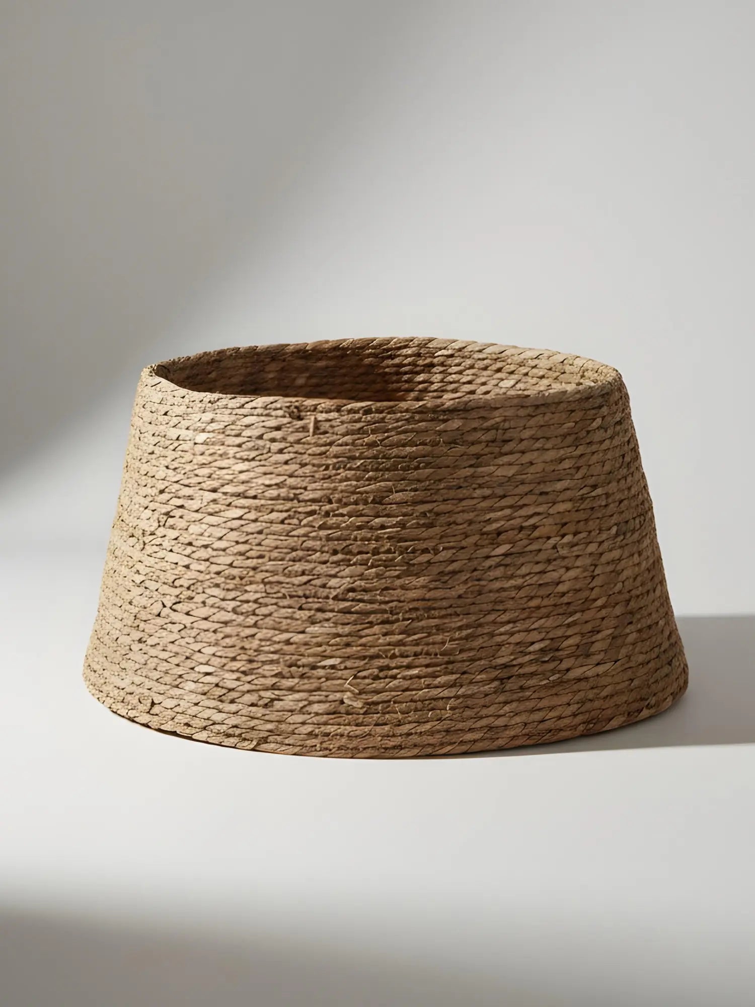 Weihnachtsbaumschürze - H26 x Ø50 cm - Seegras - Naturbraun