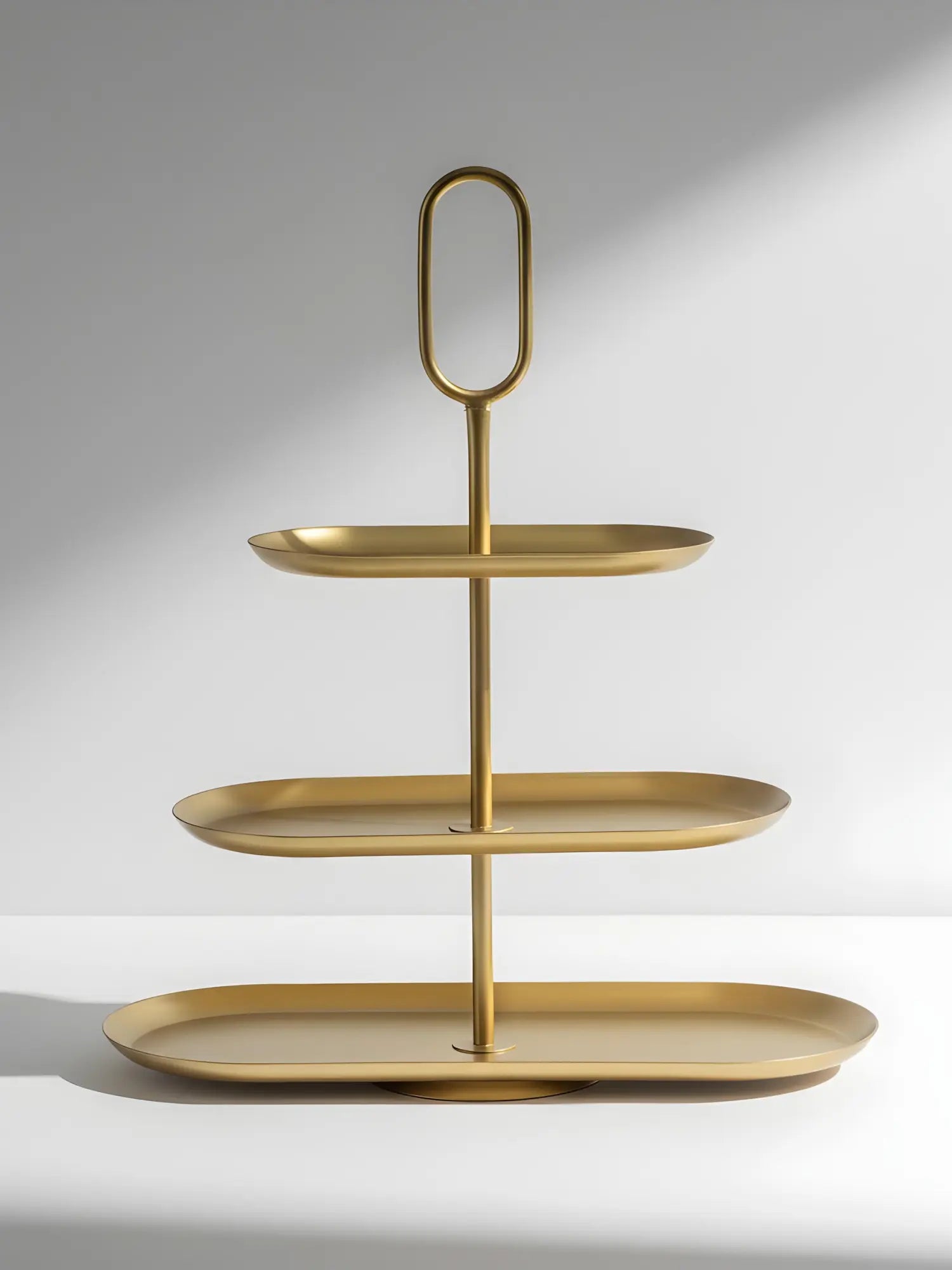 Etagère Langoval Gold 3-stöckig