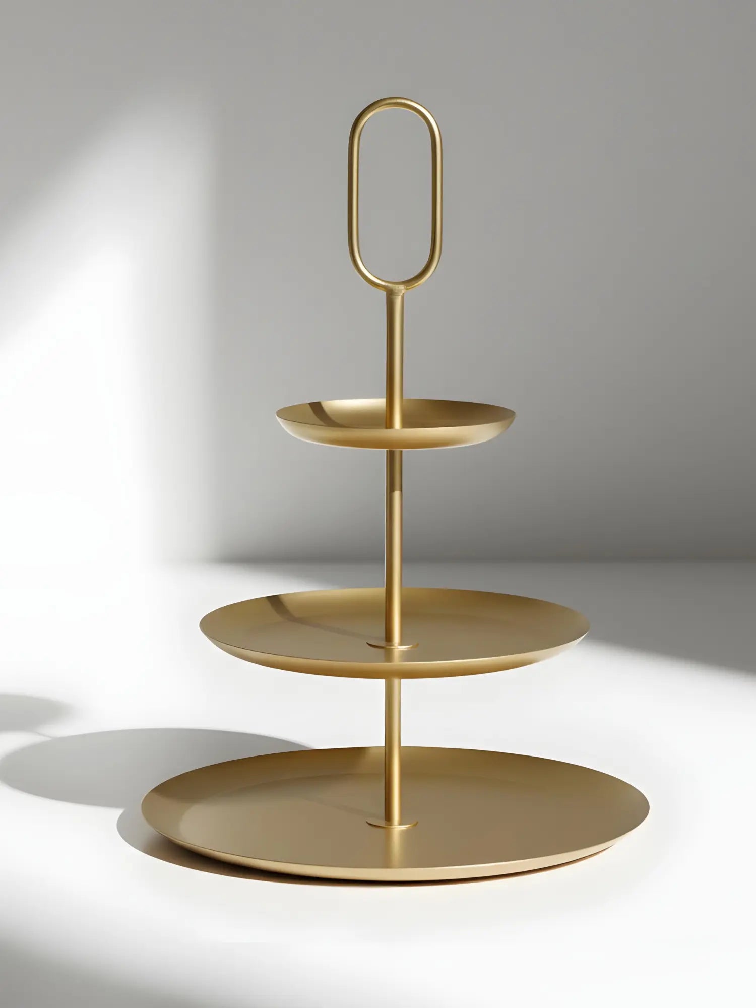 Etagere Rund Gold 3-stöckig